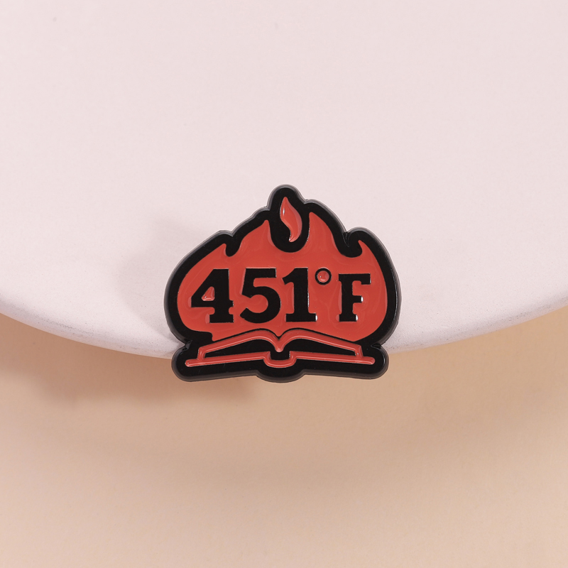 Science Buddies - 화씨 451 책 에나멜 핀 SF