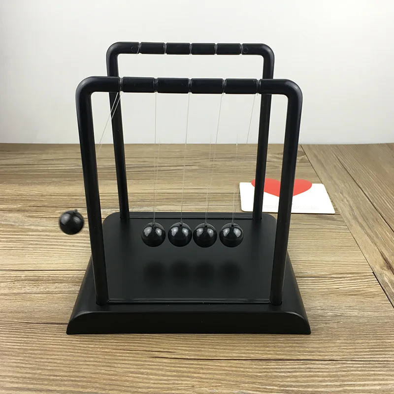 블랙 뉴턴 진자 관대 한 풀 뉴턴의 요람 물리적 모델  - Newton Cradle Large 리뷰 및 가격