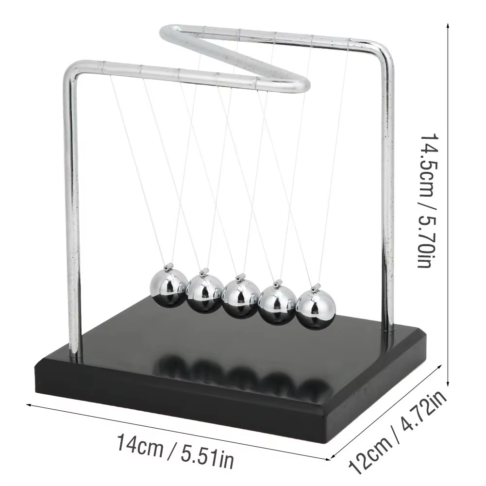 뉴턴 크래들 진자 공 뉴턴 공 기본 책상 장식이 있는  - Newton Cradle Large 리뷰 및 가격
