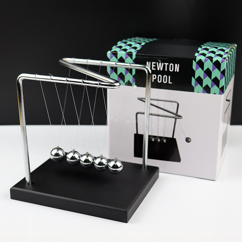 뉴턴 크래들 진자 공 뉴턴 공 기본 책상 장식이 있는  - Newton Cradle Large 리뷰 및 가격