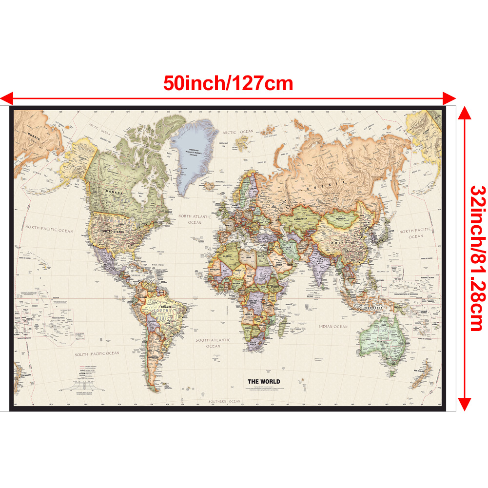 127x81cm/50x32inch 빈티지 세계지도 포스 - Star Map Poster 리뷰 및 가격